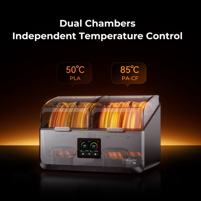 Creality Space Pi X4 Sécheur de filament avec double chambre de chauffage independente de 400W Creality Space Pi X4 Sécheur de filament avec double chambre de chauffage independente de 400W