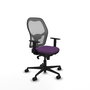 Piqueras y Crespo Chaise de Bureau Jorquera Violet et Gris