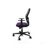 Piqueras y Crespo Chaise de Bureau Jorquera Violet et Gris