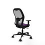 Piqueras y Crespo Chaise de Bureau Jorquera Violet et Gris