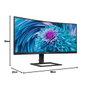 Philips Moniteur E-line 346E2CUAE/00 34 pouces Incurvé UWQHD USB-C Noir