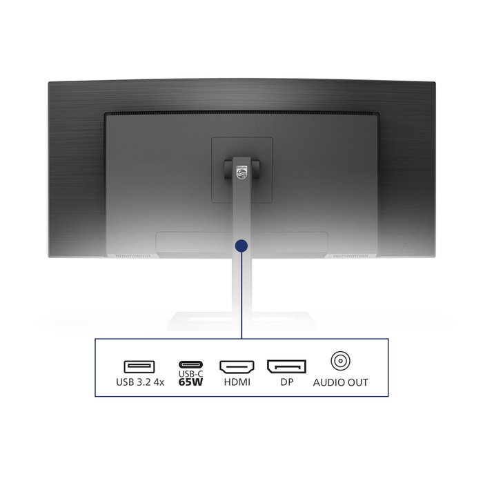 Philips Moniteur E-line 346E2CUAE/00 34 pouces Incurvé UWQHD USB-C Noir Philips Moniteur E-line 346E2CUAE/00 34 pouces Incurvé UWQHD USB-C Noir