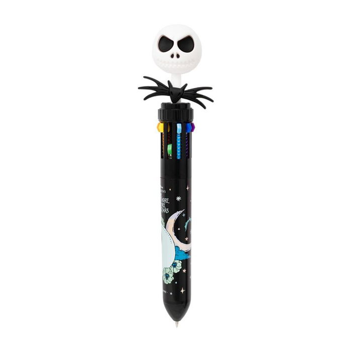 Disney The Nightmare Before Christmas Jack Skellington Stylo à bille 3D avec topper - 10 couleurs