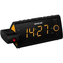 Sencor SRC 330 OU - Radio-réveil Noir avec Projection