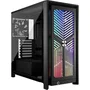 Corsair Boîtier PC FRAME 4000X RS Moyen Tour Noir 4 Ventilateurs RS120 ARGB