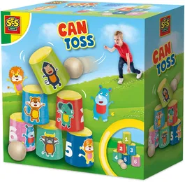 SES CREATIVE - Jeu de plein air Lance-Canettes pour enfants, Motricité et coordination, Précision, Age 3 ans et plus