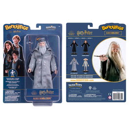 Noble Collection Figura Maleable Bendyfigs Dumbledore avec baguette Harry Potter 19cm
