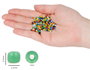 Innspiro Perles de rocaille en verre rond glaçage or 2,3mm 120g