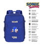 Karactermania Sac à dos Mercury Sonic Action 33 x 23 x 47 cm, grande capacité, compartiment pour ordinateur portable 17 pouces, imperméable