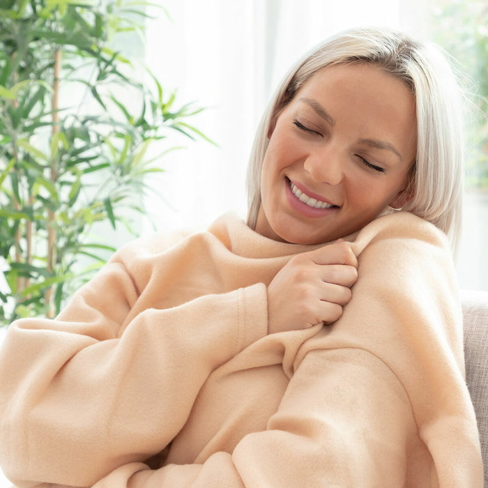 InnovaGoods Couverture à Manche Double Doublanket Beige InnovaGoods Couverture à Manche Double Doublanket Beige
