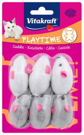 Vitakraft Jouets en peluche souris pour chats For-You