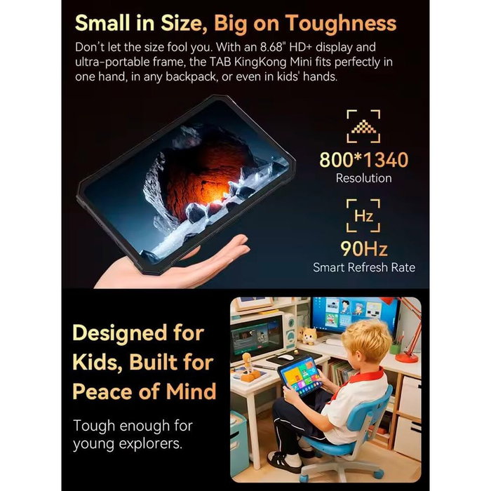 Tablette Cubot KING KONG MINI 6 GB RAM 128 GB 8,7" Noir