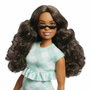 Barbie Poupée Barbie Fashionistas Robe Vert Menthe avec lunettes