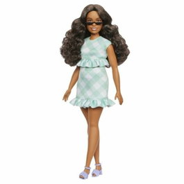 Barbie Poupée Barbie Fashionistas Robe Vert Menthe avec lunettes