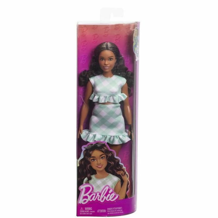 Barbie Poupée Barbie Fashionistas Robe Vert Menthe avec lunettes