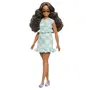 Barbie Poupée Barbie Fashionistas HYT96 - Robe Vert Menthe avec Lunettes et Sandales Violettes - 12.8 cm