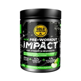 GOLD NUTRITION PRE-WORKOUT IMPACT Pomme Verte 400g