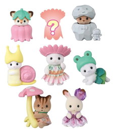 Epoch Toys Sylvanian Families Minifigurines Amis Bébés Fées de la Forêt Présentoir de 16 sachets