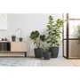Artevasi San Remo SWS 30 MA - Pot de fleurs avec pieds pour intérieur et extérieur en plastique résistant aux UV - Ø30,5 x H27 cm, 14,5 L - Blanc