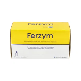 Specchiasol Ferzym 10 Viales Complément Alimentaire Ferments Lactiques et Gelée Royale