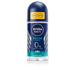 Nivea MEN FRESH OCEAN Déodorant Roll-on 50 ml Sans Aluminium Protection 48h