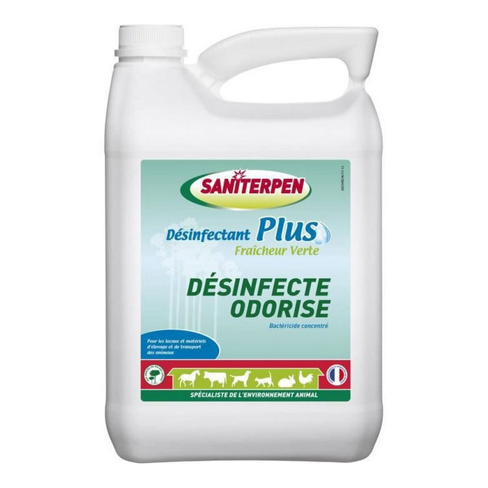 Saniterpen Plus 5 L - Désinfectant et Déodorant Fraîcheur Verte Saniterpen Plus 5 L - Désinfectant et Déodorant Fraîcheur Verte