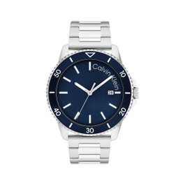 Calvin Klein 25200385 - Montre Homme Multifonction avec Cadran Bleu