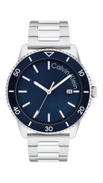 Calvin Klein 25200385 - Montre Homme Multifonction avec Cadran Bleu