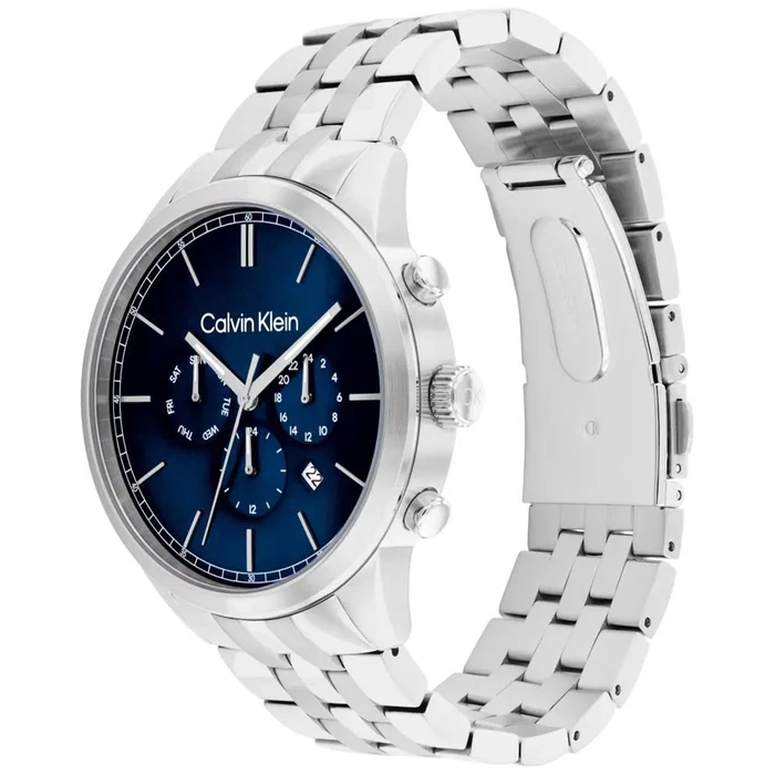 Calvin Klein 25200385 - Montre Homme Multifonction avec Cadran Bleu