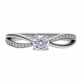 Diamonfire Bague en Argent de loi avec Zirconia 6,25 mm Taille 16
