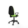 PIQUERAS Y CRESPO Chaise de bureau Algarra, tissu pistache, base polyamide noir
