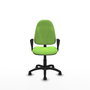 PIQUERAS Y CRESPO Chaise de bureau Algarra, tissu pistache, base polyamide noir