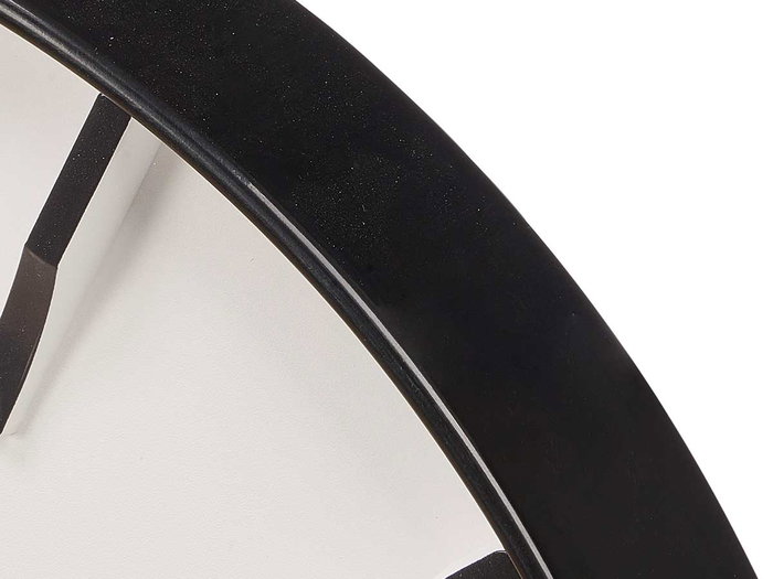 GIFTDECOR Horloge murale à chiffres en relief noir et blanc 40cm