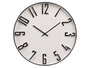 GIFTDECOR Horloge murale à chiffres en relief noir et blanc 40cm