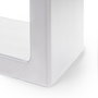 Emuca Jeu de pieds rectangulaires Square pour table, largeur 600mm, Acier, Peint en blanc