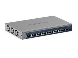 Netgear - Commutateur Ethernet Intelligent 16 Ports 10G/Multi-Gigabit avec 2 Ports SFP+ 10G, Gestion via Cloud Insight incluse