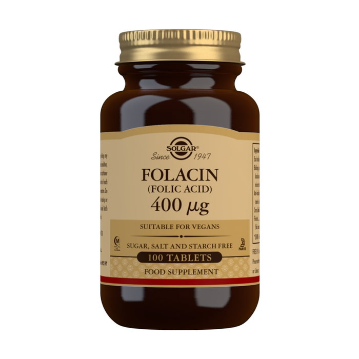 Solgar Folacin Acide Folique 400 µg 100 comprimés Solgar Folacin Acide Folique 400 µg 100 comprimés