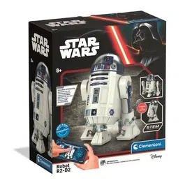 Clementoni - Robot programmable R2-D2 Star Wars - Kit de construction STEM avec moteur, LED, haut-parleur et application de codage - Pour enfants