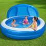 Bestway Piscine Gonflable 2 Chambres Parasol 241x241x140 cm +6 Ans Jardin 54337