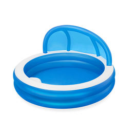Bestway 54337 Piscine Gonflable Enfant avec Parasol 241x241x140 cm +6 Ans