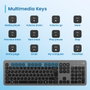 Ewent EW3296 Clavier sans fil rétroéclairé Espagnol