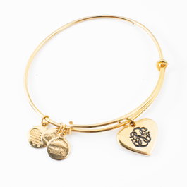 Alex And Ani Bracelet Mariquita Doré ajustable