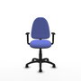 PIQUERAS Y CRESPO Chaise de bureau Aýna bleu clair avec accoudoirs 1D