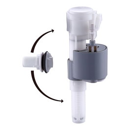 Verhal Flotteur 2 en 1 compact pour installation inférieure ou latérale, 3/8 pulg. (pom)