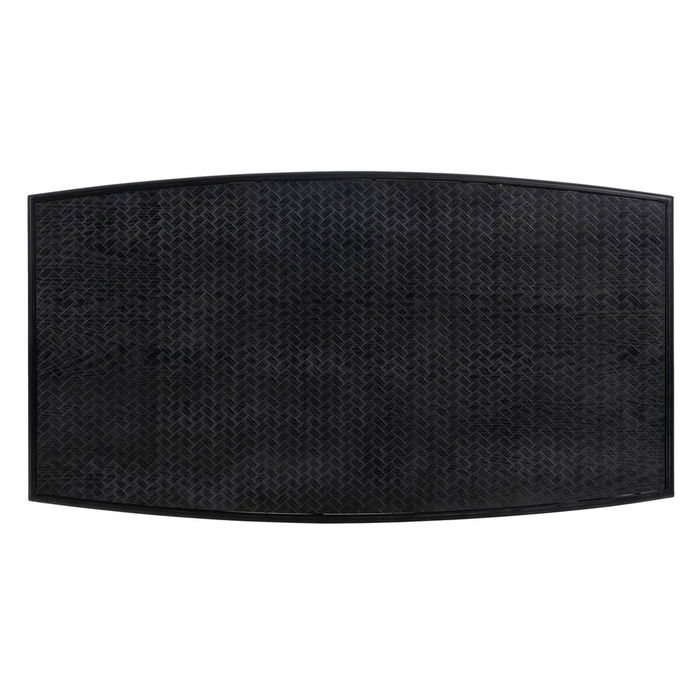 Table Basse OSLO Noir Naturel Fer Bois MDF 109,5 x 60 x 40,5 cm