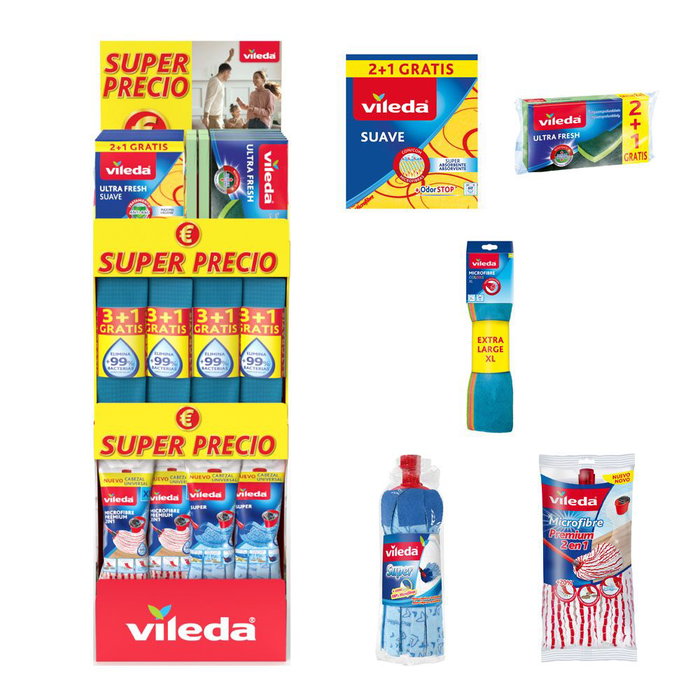 Vileda Présentatif super prix universel 39 x 38 x 122 cm Vileda Présentatif super prix universel 39 x 38 x 122 cm