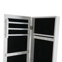Miroir mural Versa Blanc Miroir Bois MDF Minimaliste 33,5 x 153 x 35,2 cm