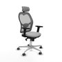 Piqueras y Crespo Chaise de Bureau avec Appui-tête Jorquera 2D086G2 Gris clair