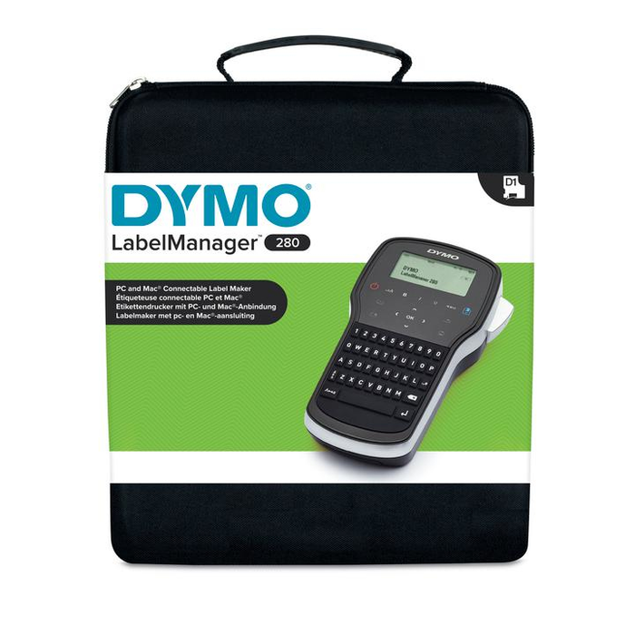 Dymo LM280KO / S0968990 - Etiqueteuse portable avec impression à chaud, couleur noire