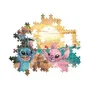 Clementoni Puzzle 500 pièces Stitch compact, pour enfants à partir de 3 ans, thème dessins animés, avec poster, dimensions 49 x 36 cm